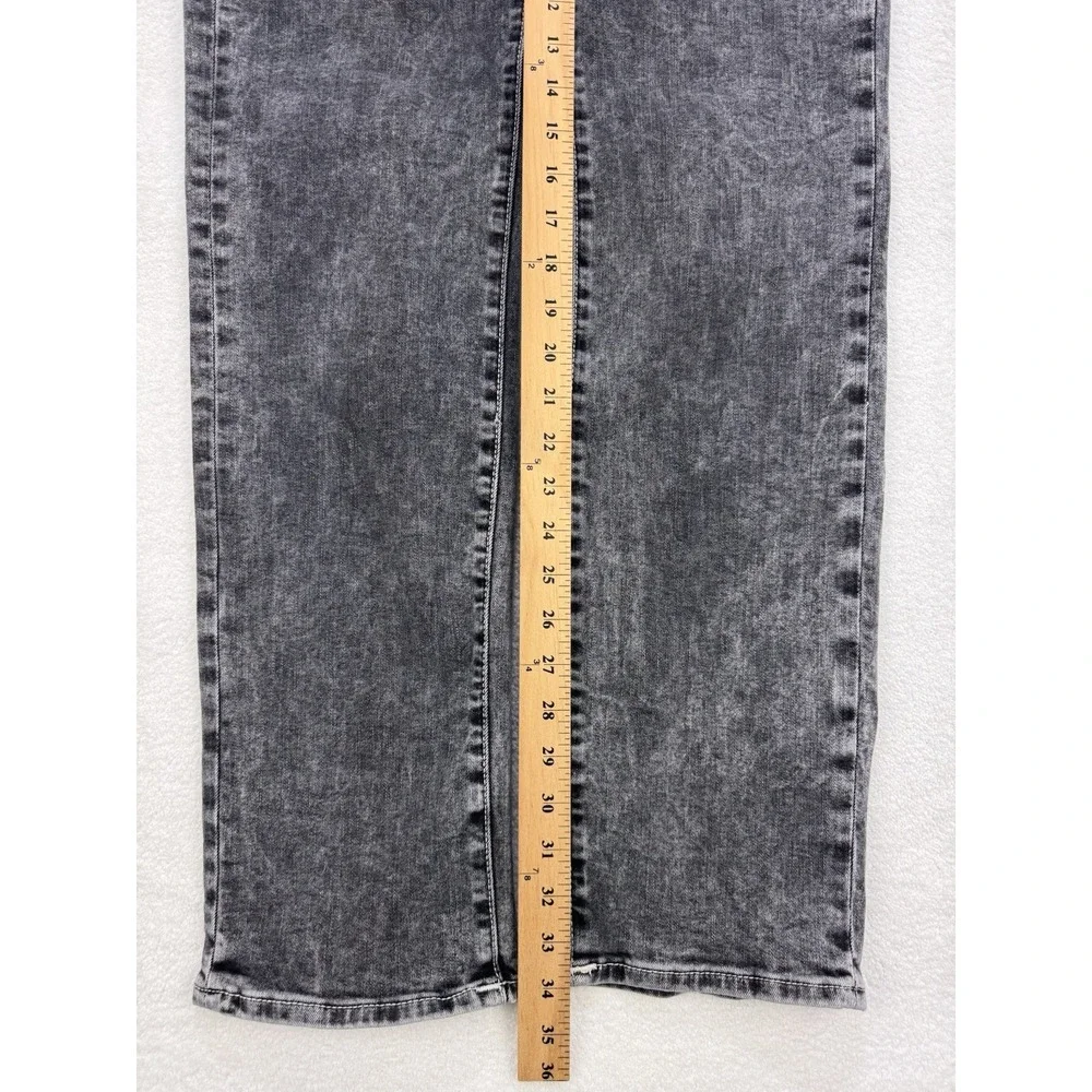 True Religion Jeans Men 31x34 Black Billie Mid Rise Straight Stone Wash‎ Denim